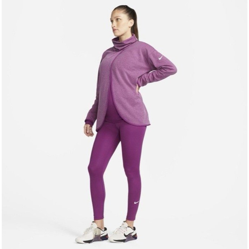 Nike Maternity Dri-FIT Long Sleeve Wrap Front Nursing Pullover Medium